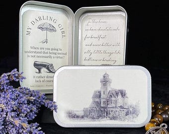 Fill Your Own- Practical Magic Story Box - Pocket Tin with Movie Quote labels