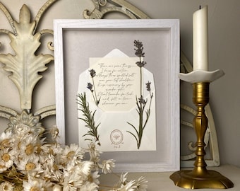 Memory Shadow Box - Sally Owens’ Iconic Quote from Practical Magic - with Pressed Botanicals