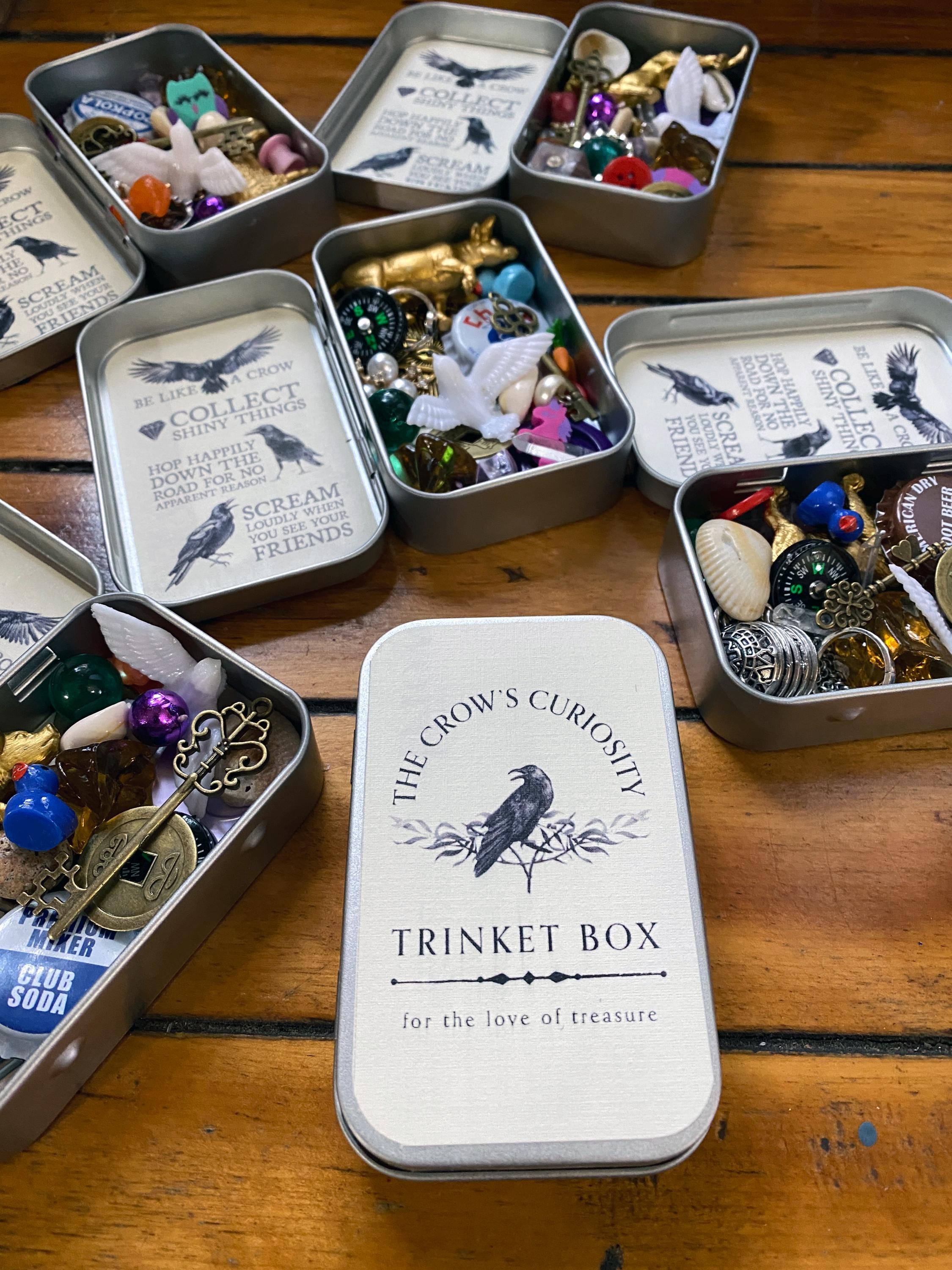 The Original Crow's Curiosity Trinket Box With Treasure Collection
