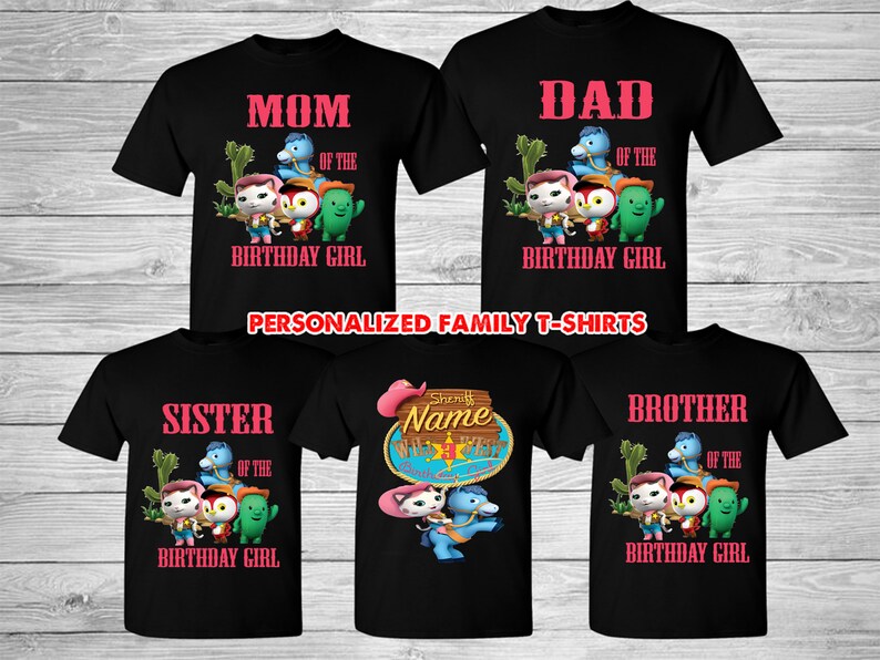Sheriff Callie Personalized Family matching Tshirts. Sheriff Etsy