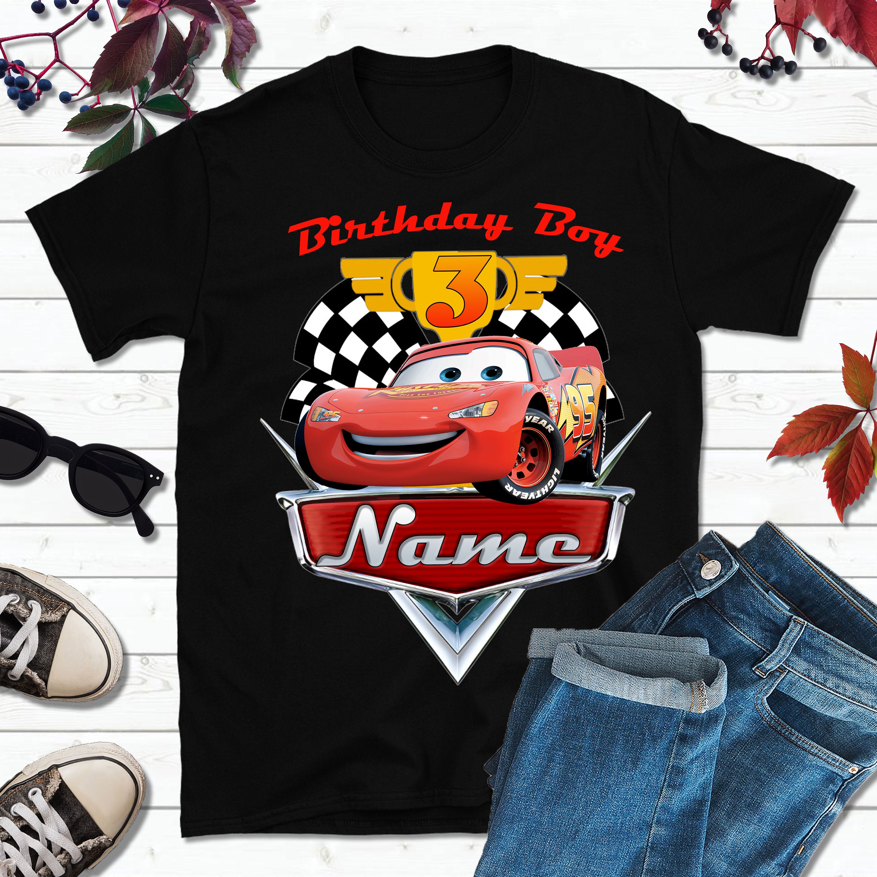 Disney Cars Birthday Family matching Tshirts. Lighting  Etsy