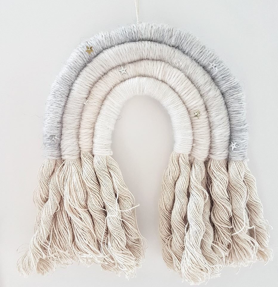 Neige Arc-En-Ciel Décoration Murale Chambre d'enfants Wallhanging