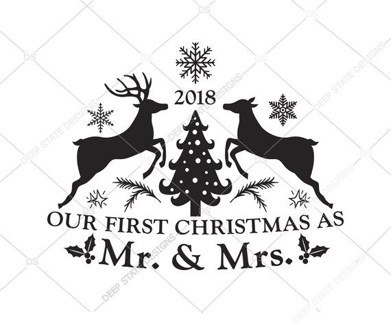 Download Our first christmas as Mr and Mrs svg | Etsy