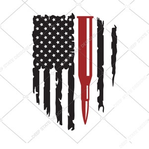 Bullet American Flag svg, American Bullet Flag, svg, cut file, cricut