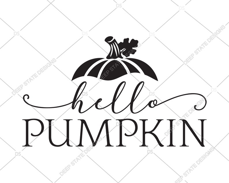 Fall Svg Hello Pumpkin Svg Pumpkin Svg Autumn Svg Etsy