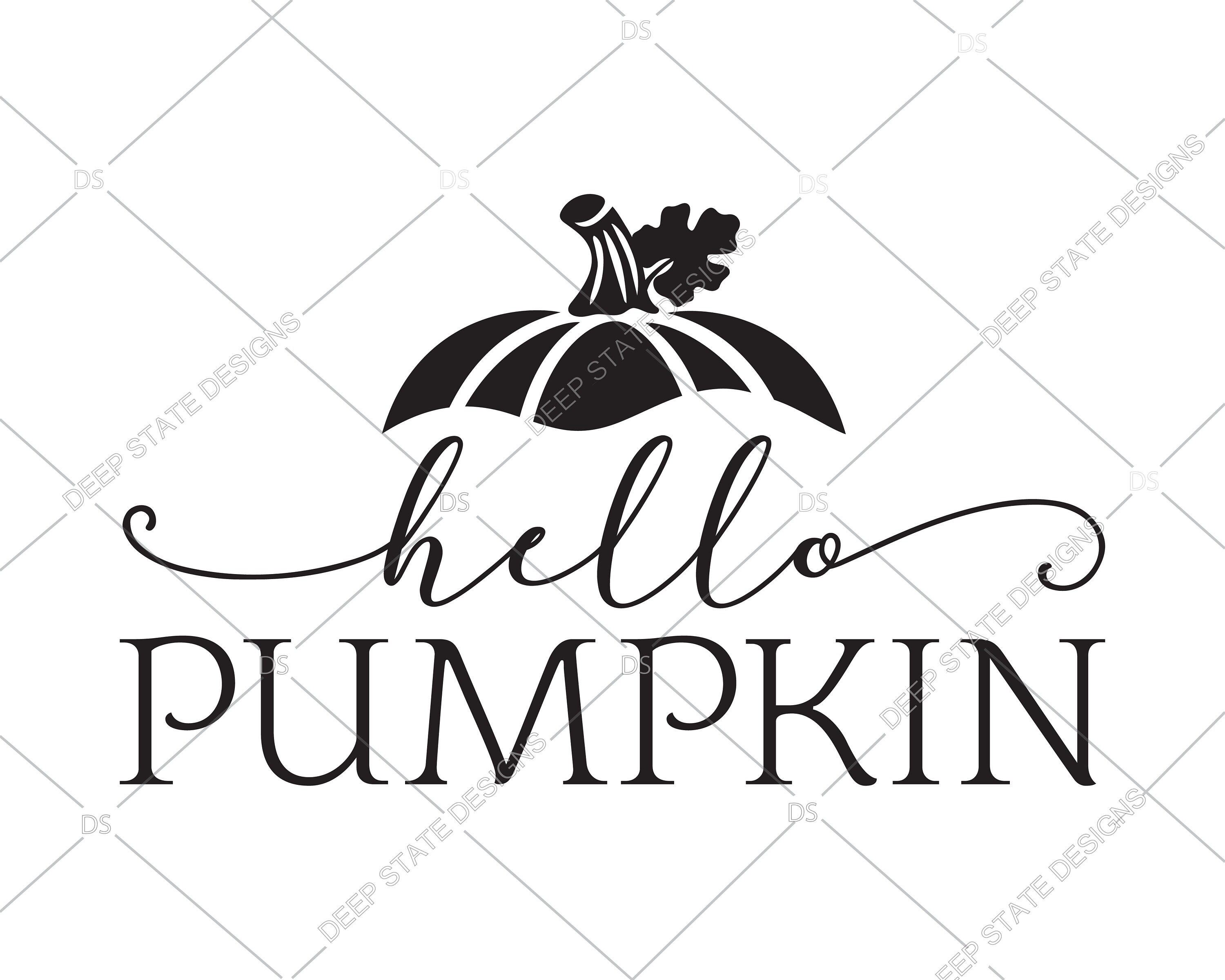 Fall Svg Hello Pumpkin Svg Pumpkin Svg Autumn Svg Etsy
