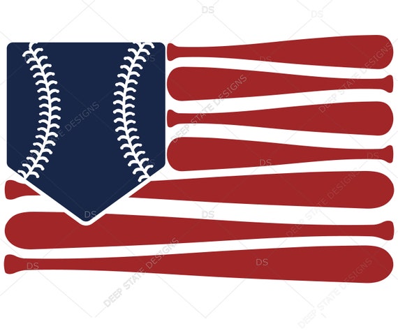 Download American Flag Baseball Svg 4th Of July Svg Memorial Day Svg Etsy