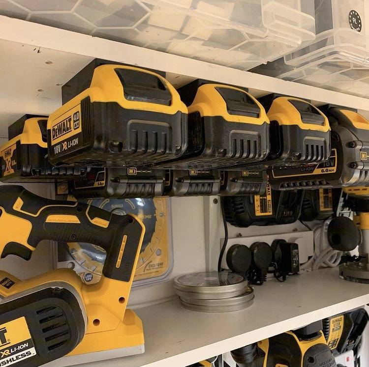 Dewalt TOOL and BATTERY Mount/shelf Etsy