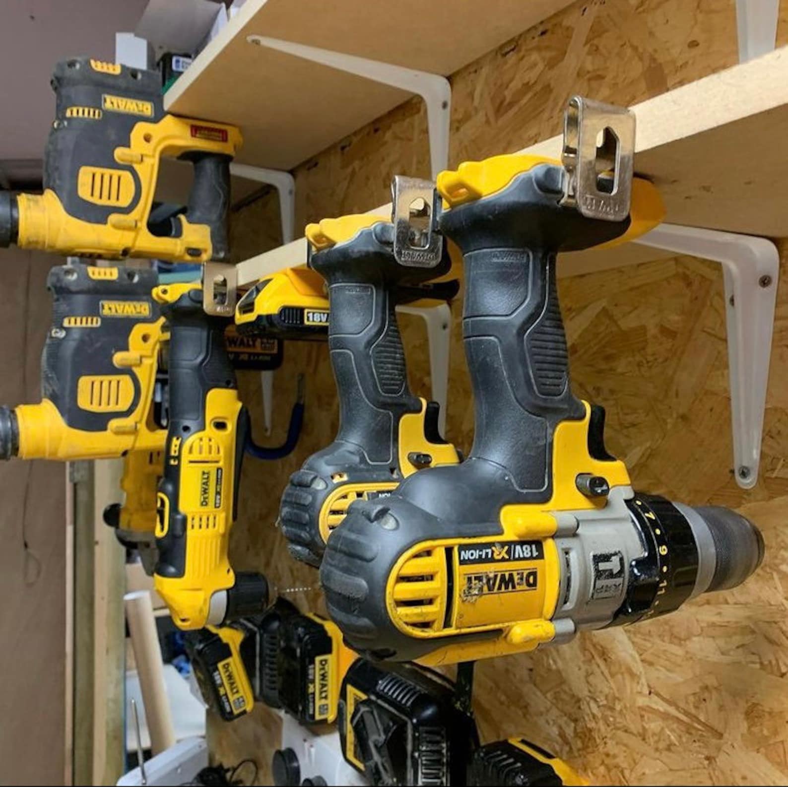 Dewalt TOOL and BATTERY Mount/shelf Etsy