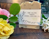 Organic Lemon Balm Soap Lemon Balm Olive Oil Soap Organic Bar Soap Herbal Healing Soap Cold Process Soap Handmade Soap Lemon Balm