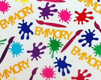 Paint Splatter Decor Etsy