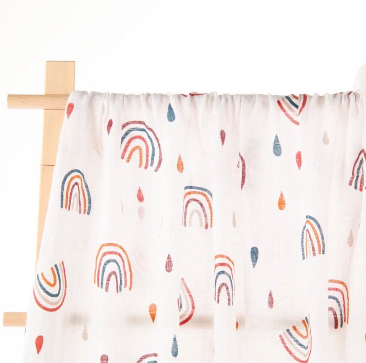 Boho Rainbow Muslin Swaddle BlanketBoho rainbow baby Shower Etsy