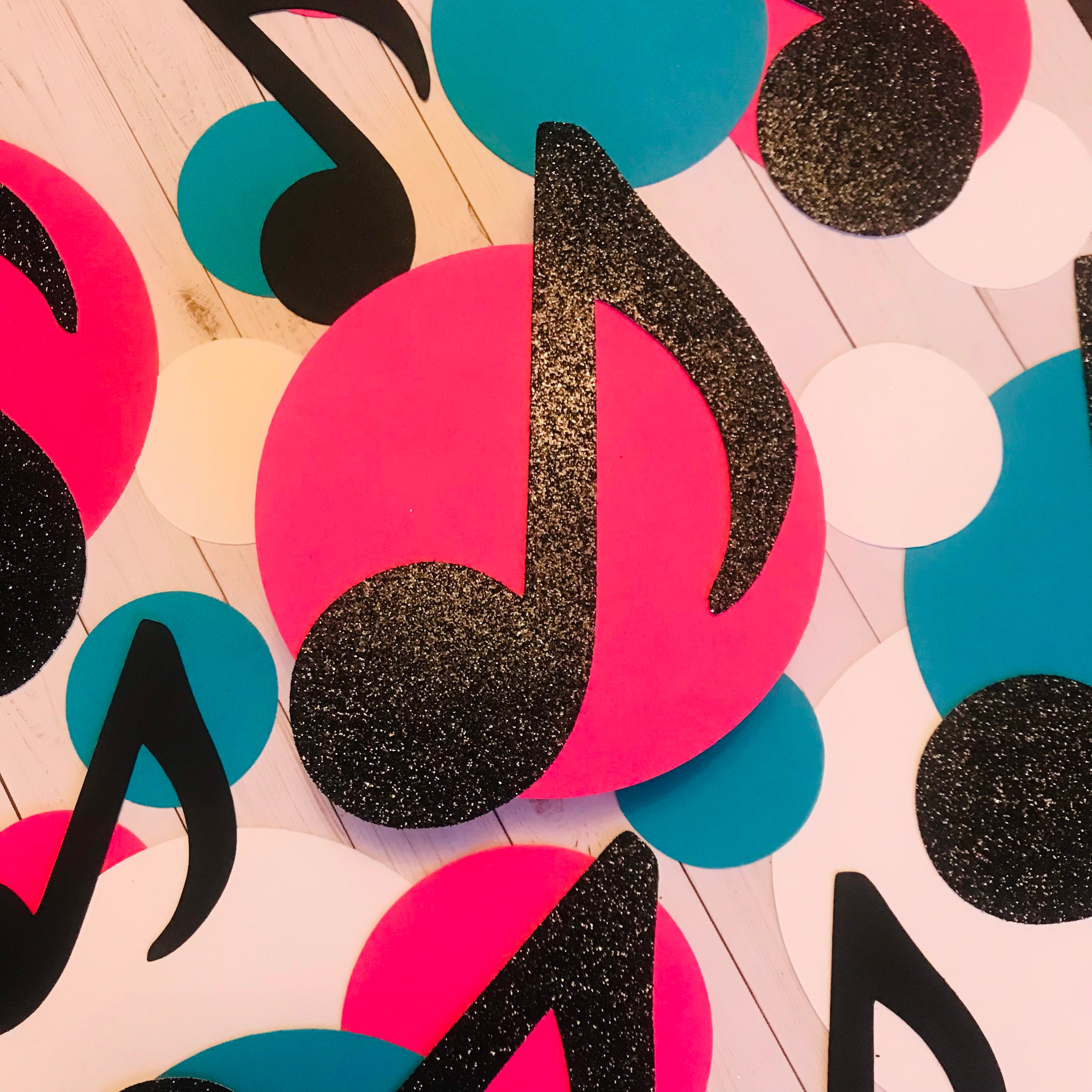 Tik Tok Inspired Table Confettitik Tok Backdrop Confettitik Etsy