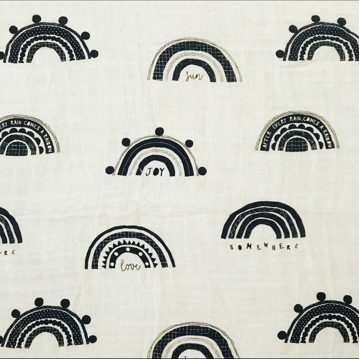 Boho Rainbow Muslin Swaddle BlanketBoho rainbow baby Shower Etsy