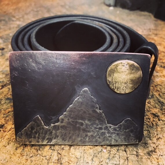 moon belt buckle