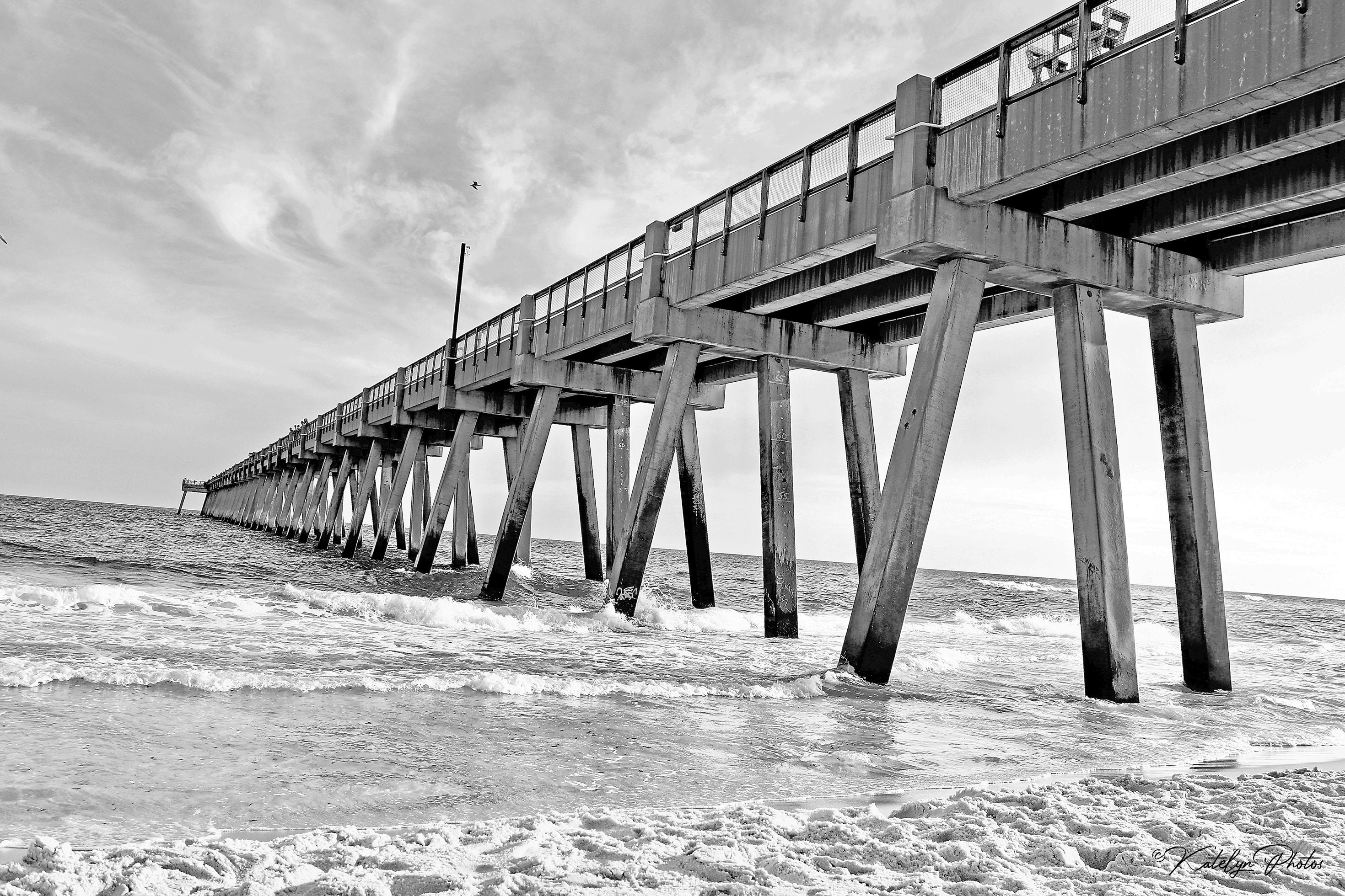 Navarre Beach Pier Photography Print Florida Beach Etsy