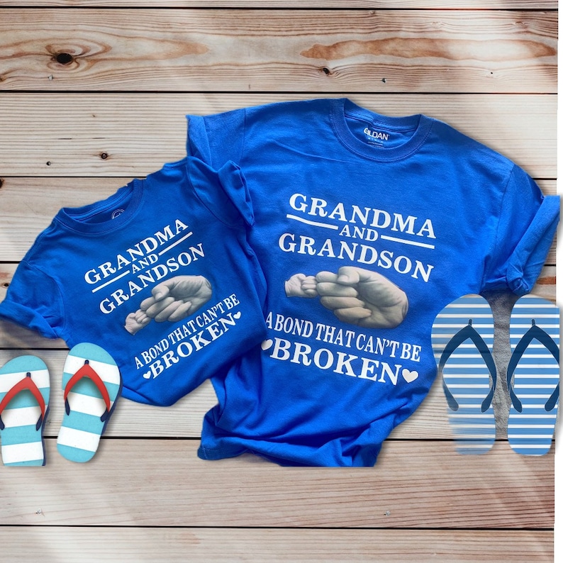 Grandma And Grandson Matching Shirts Etsy 
