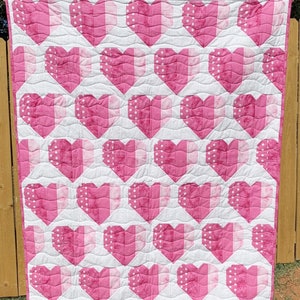 Infinite Hearts Quilt Kit -  Pattern by Quilty Love