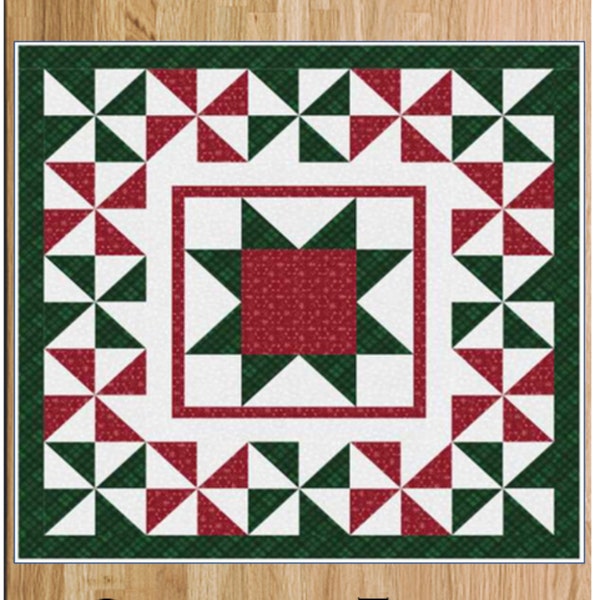 Christmas Table Topper Pattern PDF by Simpson Designs Studio, Digital Pattern