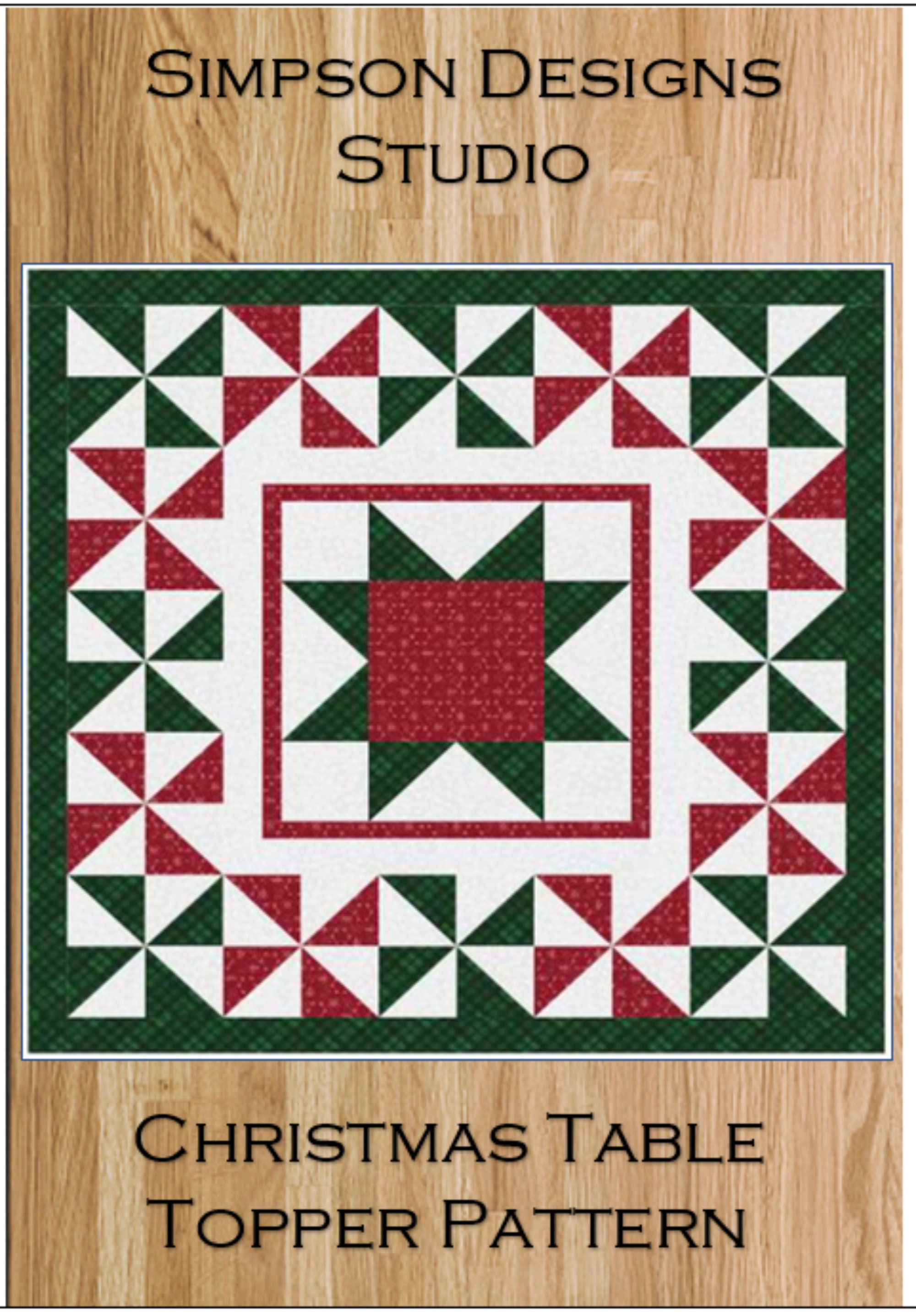 Christmas Table Topper Pattern PDF by Simpson Designs Studio