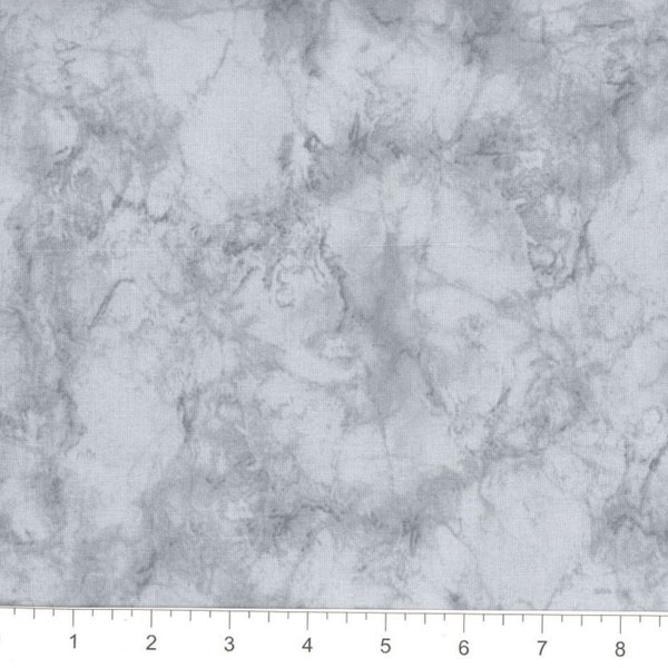 Dove Gray Marble, 100% Quilt Cotton, Fabric By The Yard