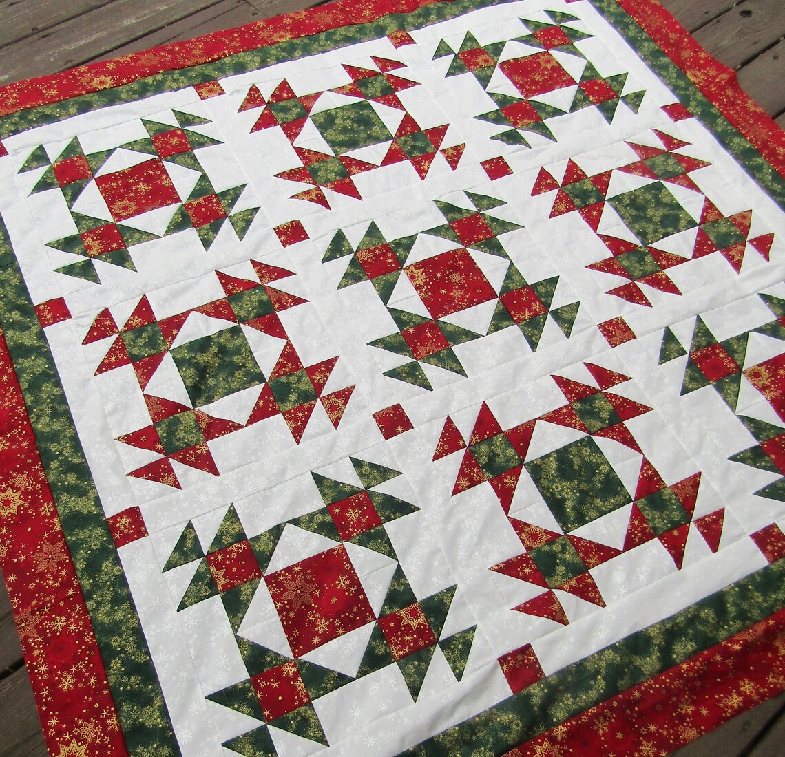 Christmas Lap Quilt Pattern by Simpson Designs Studio Etsy