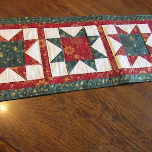 Christmas Star Table Runner Pattern PDF by Simpson Designs Studio, Digital Pattern