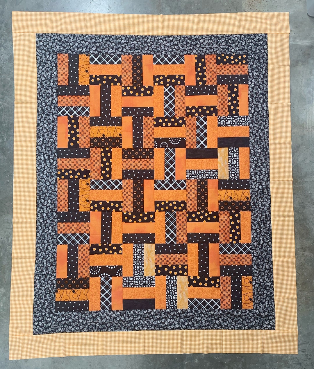 Crib Rail Fence Quilt Pattern PDF by Simpson Designs Studio, Digital ...