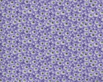 Purple Vintage Look Floral, 100% Quilt Cotton, Fabric By The Yard