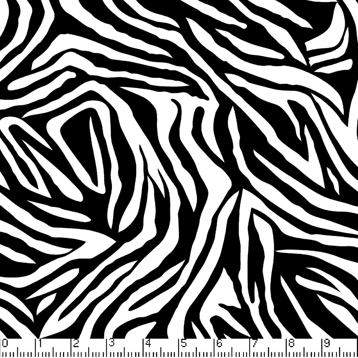Zebra Print Fabric 100 Cotton Fabric Fabric by the Yard Etsy