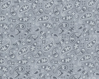 Grey Paisley Cotton Fabric Material Craft Quilting FQ Metre 45" Wide Shabby Chic Grey Paisley Cotton Fabric Material Craft Quilting FQ Metre 45" Wide Shabby Chic