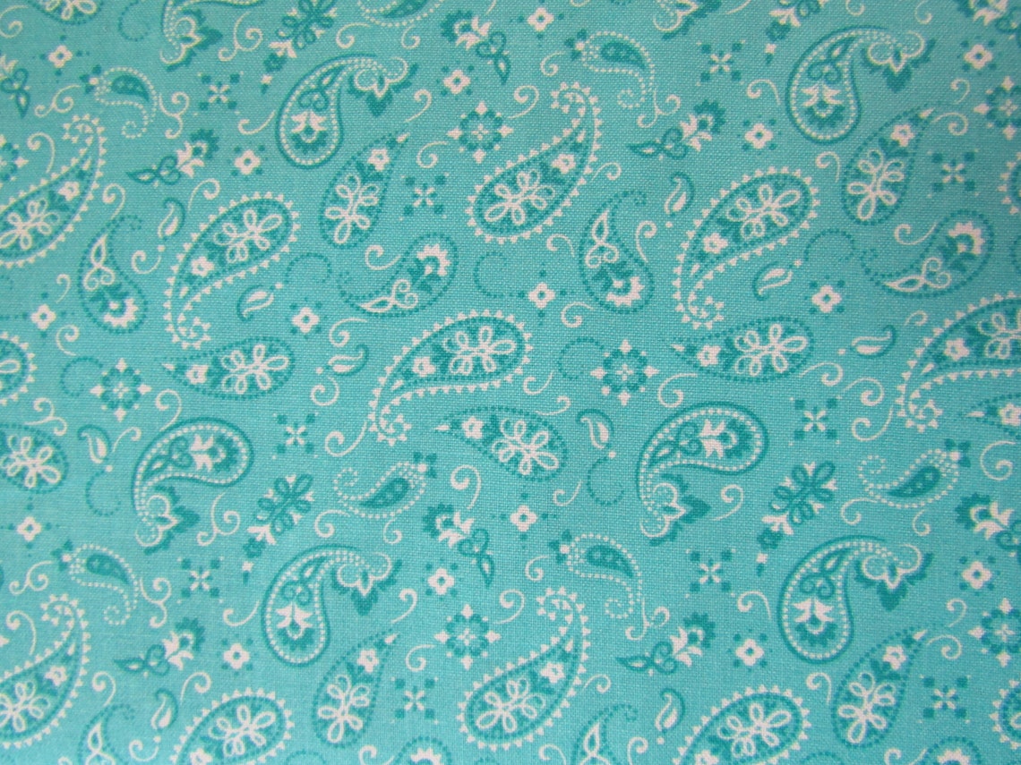 Bandana Fabric Caribbean Paisley Bandana Fabric 100 Cotton Etsy