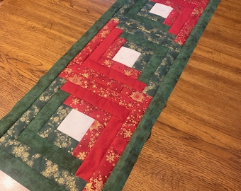 Log Cabin Table Runner Pattern by Simpson Designs Studio, Physical Pattern