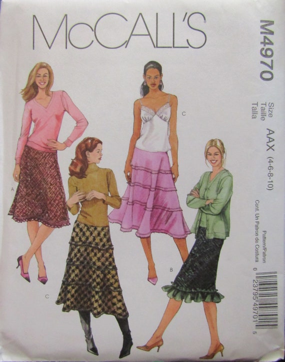 Misses/' Size 6-8 Elastic Waist Skirts Sewing Pattern Misses/' Skirts Sewing Pattern Uncut 10-12 14 McCall/'s 7097