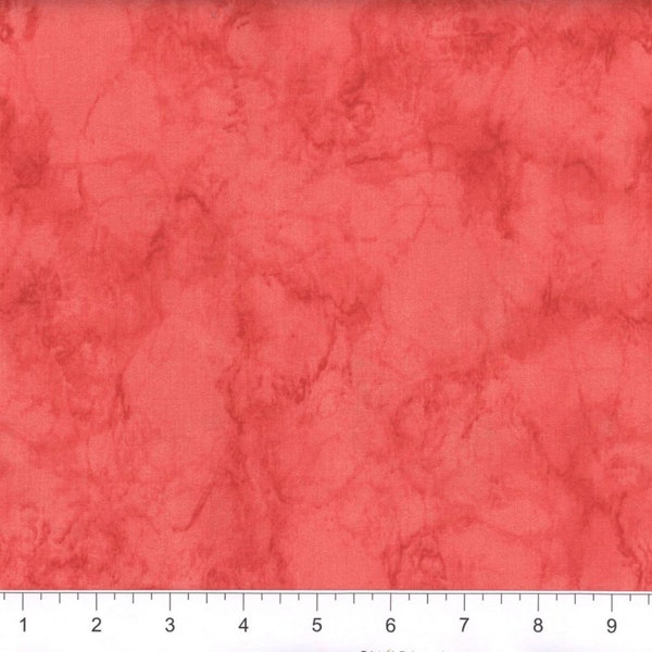 Coral Marble, 100% Quilt Cotton, Fabric By The Yard