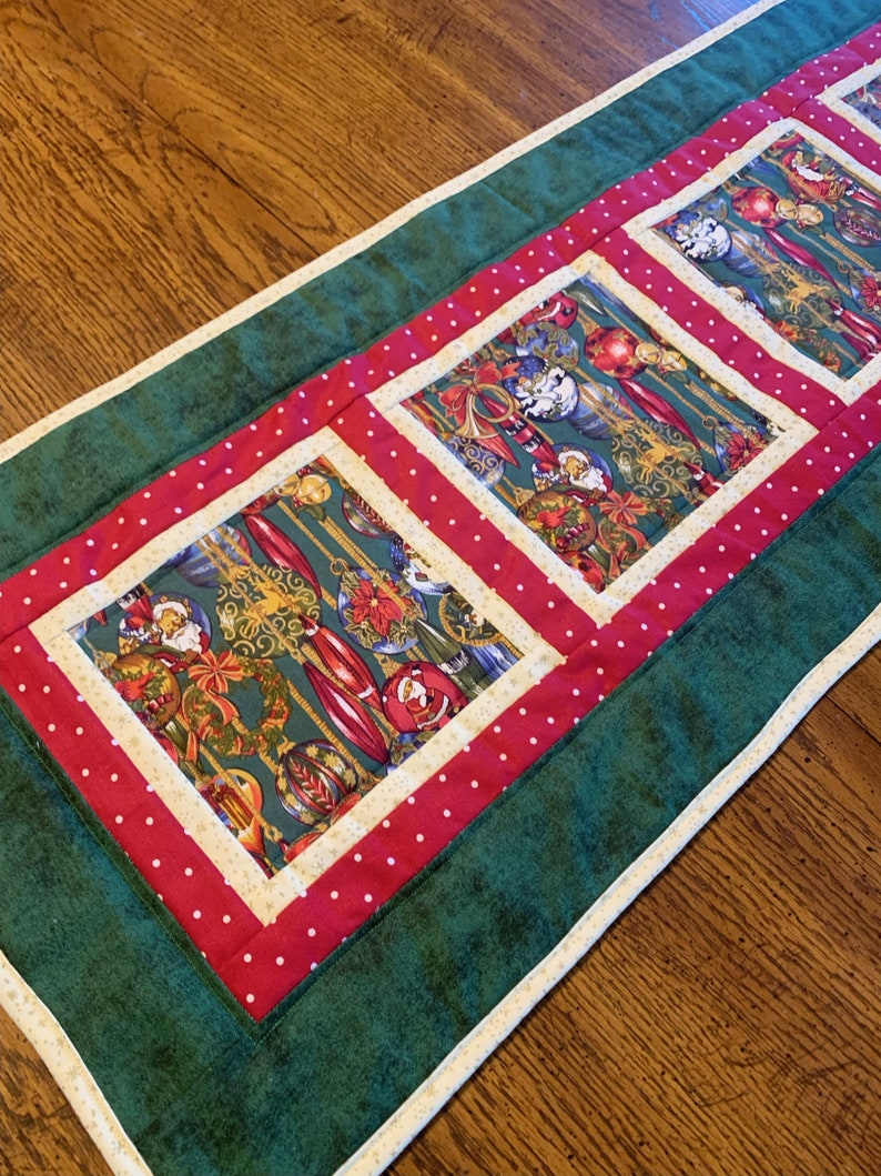Easy Christmas Table Runner Pattern PDF by Simpson Designs Etsy