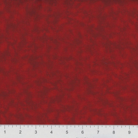Ruby Red Mottled Fabric by the Yard 100 Cotton Etsy