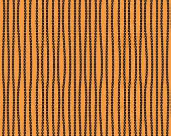 Mad Masquerade - Chain Stripe Orange by J. Wecker-Frisch from Riley Blake Designs, Fabric by the Yard, 100% Quilt Cotton