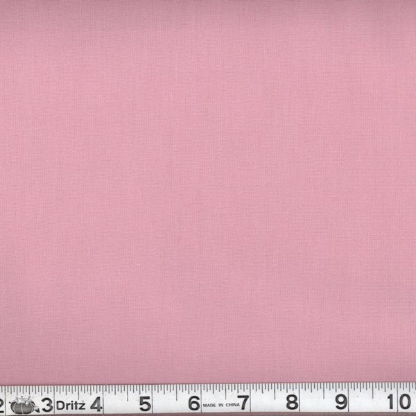 Dusty Rose - Dream Cotton Solid, 100% Quilt Cotton, Fabric By The Yard