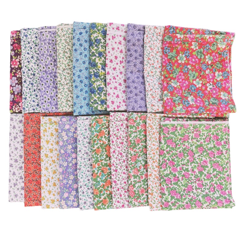 100 Pieces Floral Calico 5 Inch Squares Pre-cut 100% Cotton Quilt Fabric, Charm Pack image 2