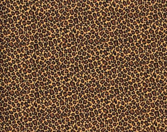 Leopard Print, 100% Quilt Cotton, Fabric By The Yard