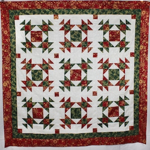 Christmas Lap Quilt Pattern by Simpson Designs Studio, Physical Pattern