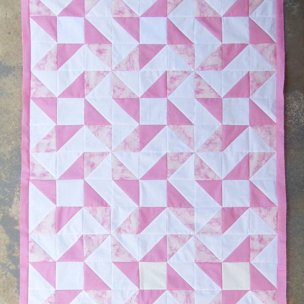 Pink Pinwheels Quilt Pattern PDF by Simpson Designs Studio, Digital Pattern