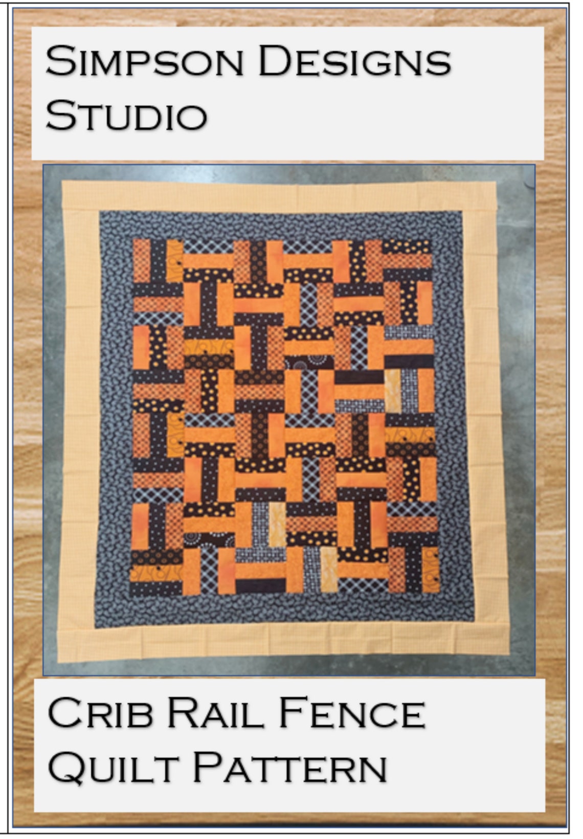 Crib Rail Fence Quilt Pattern PDF by Simpson Designs Studio - Etsy