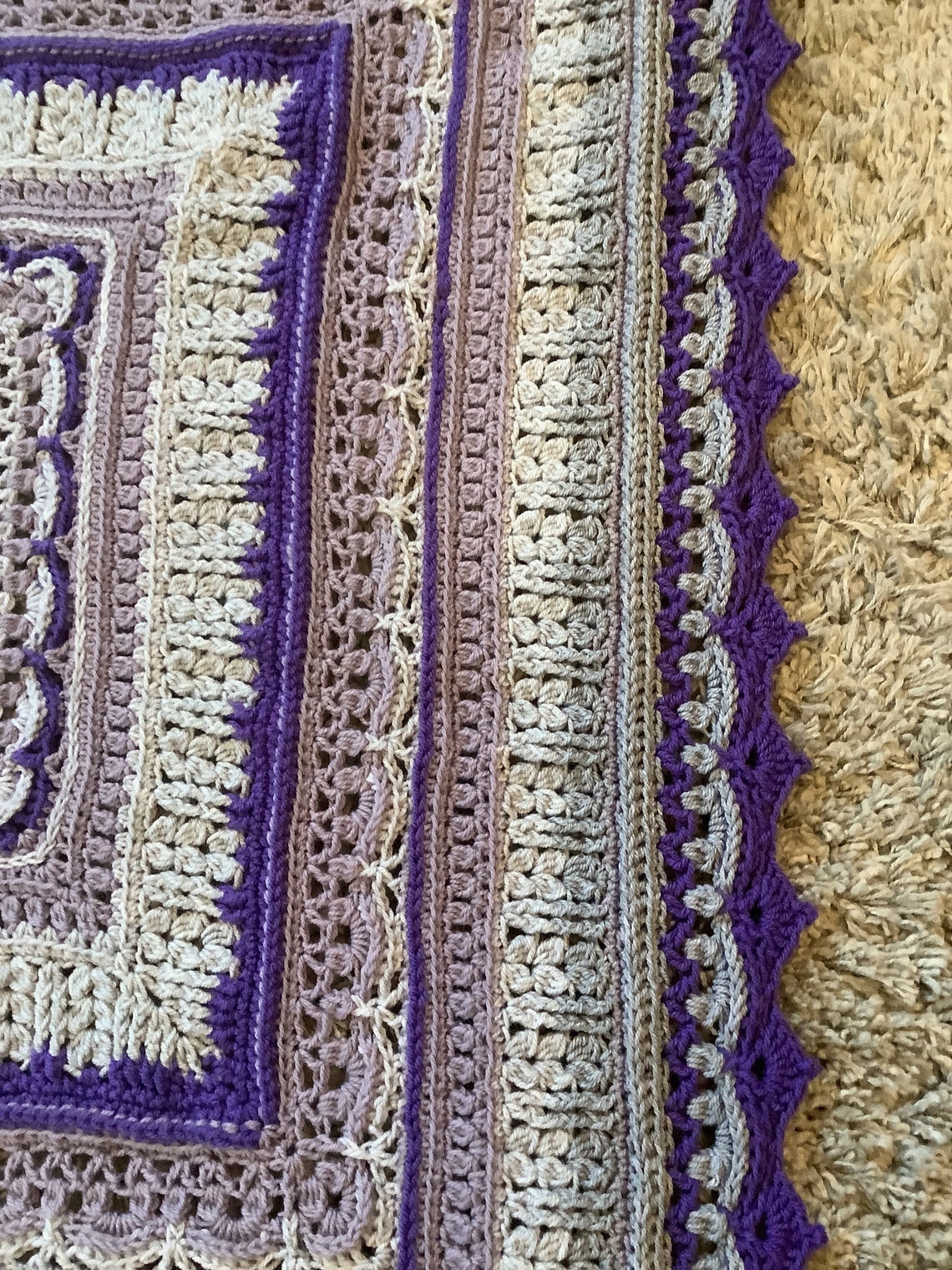 Crochet knee blanket beautiful pattern Etsy