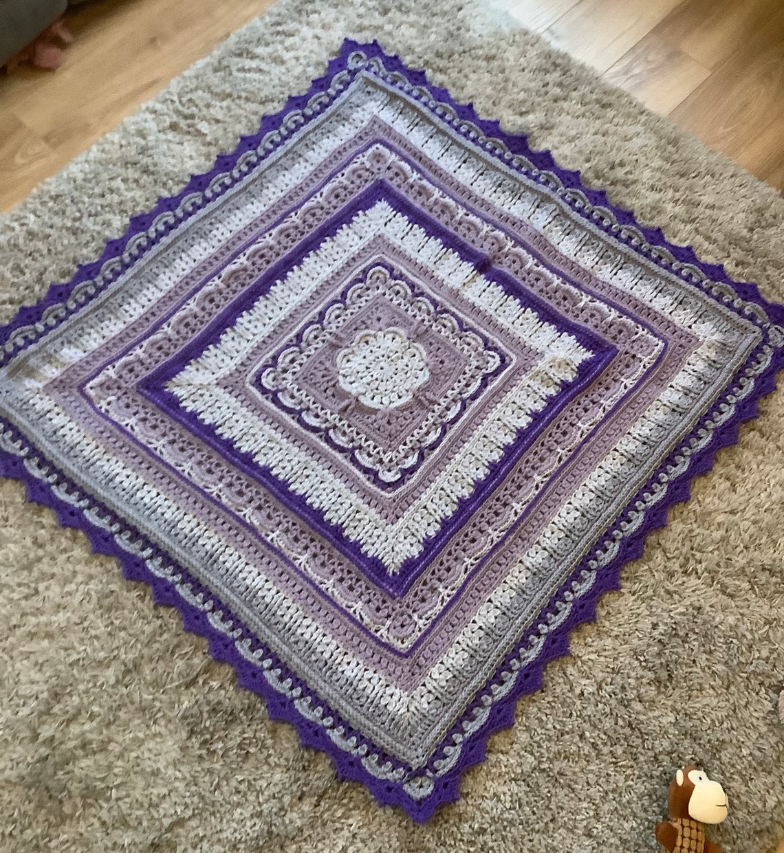 Crochet knee blanket beautiful pattern Etsy