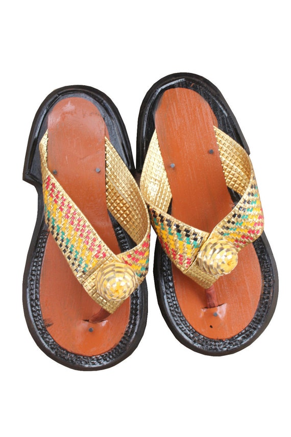 Men's Slippers Ghanaian Handmade Leather Etsy