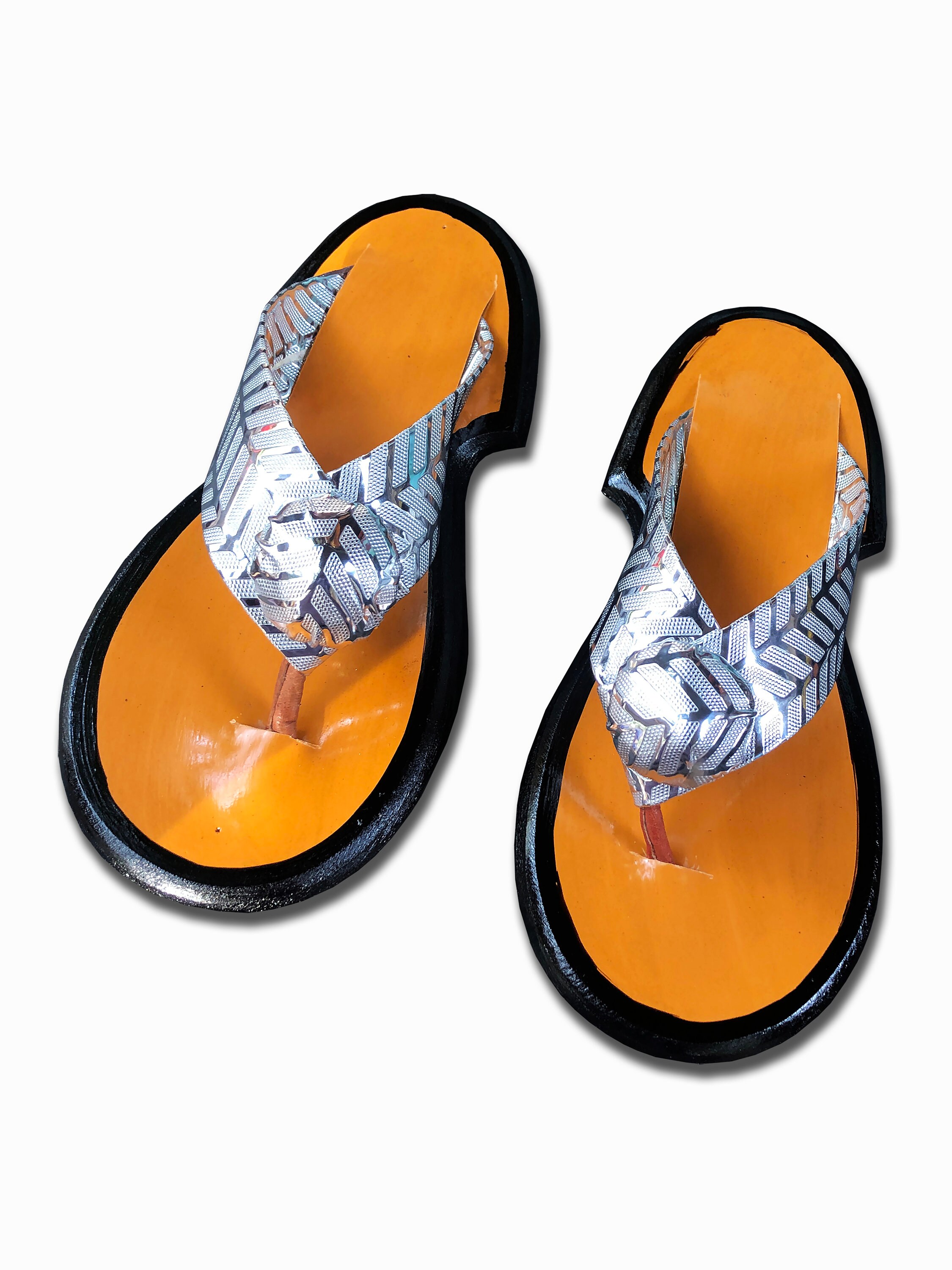 Traditional Men's Ghanaian Handmade Slippers Leather Slippers Men's