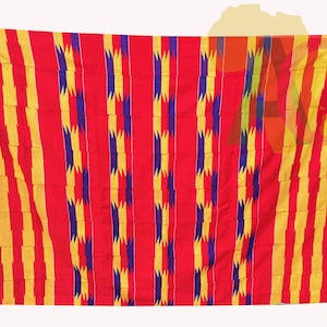 Kente Cloth Asante Kente African Art Ashanti Ghana Handwoven Fabric 6 yards