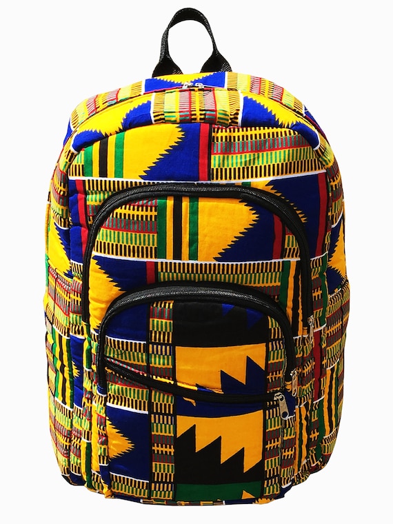 Mochila africana con estampado Kente Mochila Mochila hecha a mano